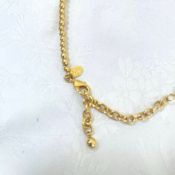 Vtg Joan Rivers Necklace 19" Blue Green Turquoise Bib Classic Collection - Picture 5 of 9